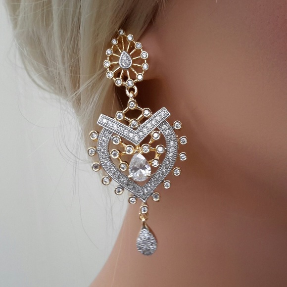 NWT Cubic Zirconia Necklace Set - Picture 3 of 8